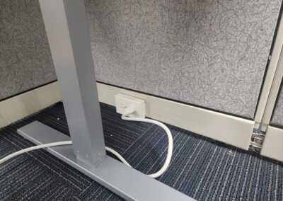 Commercial electrical project-cubicle plugs